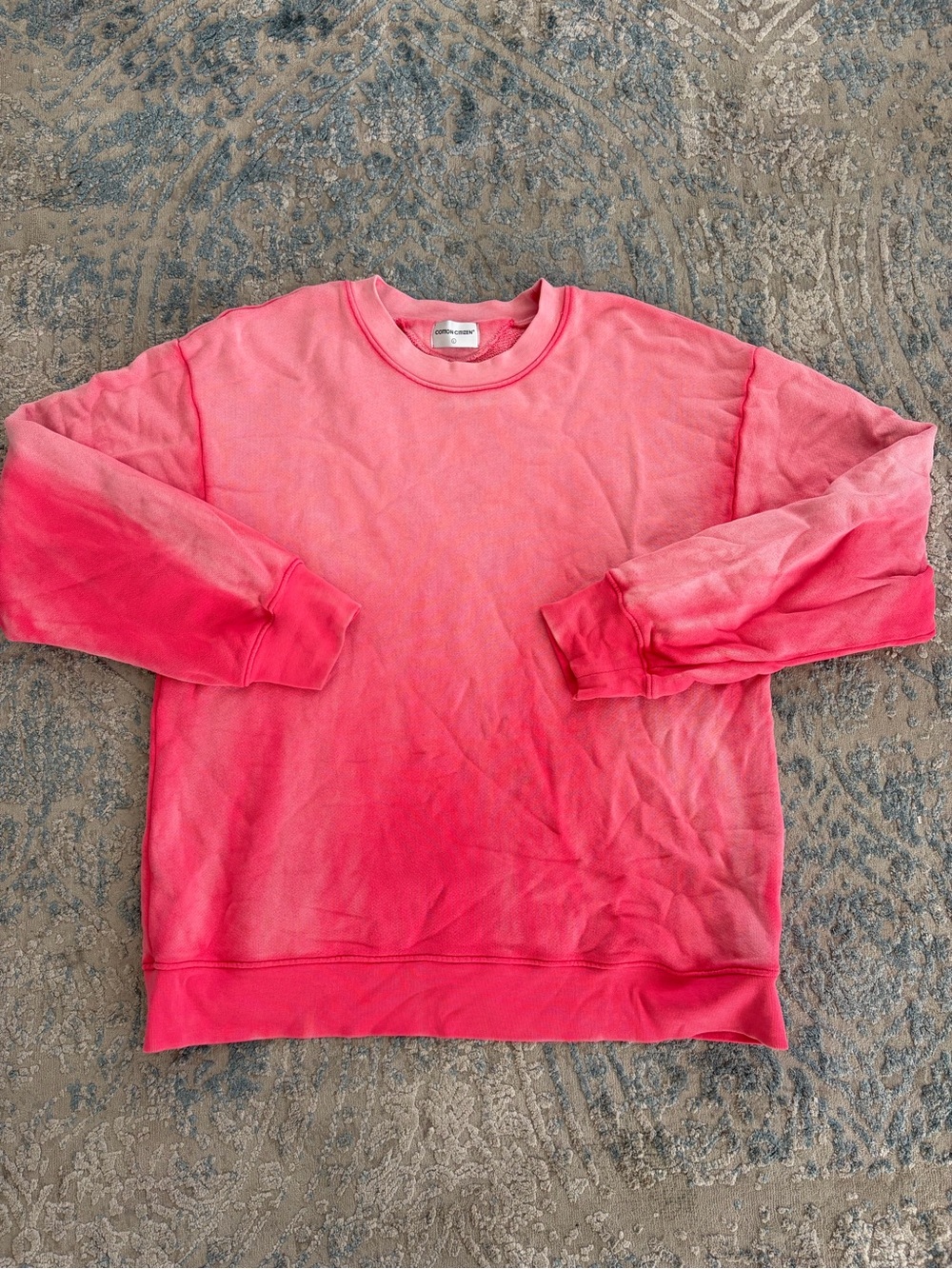 Cotton Citizen pink milan crew sweatshirt